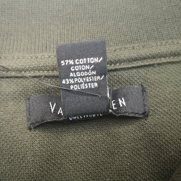 NWT Van Heusen Men's Size Large Green Beret 2 Button Closure Long Sleeves Polo - Picture 5 of 11